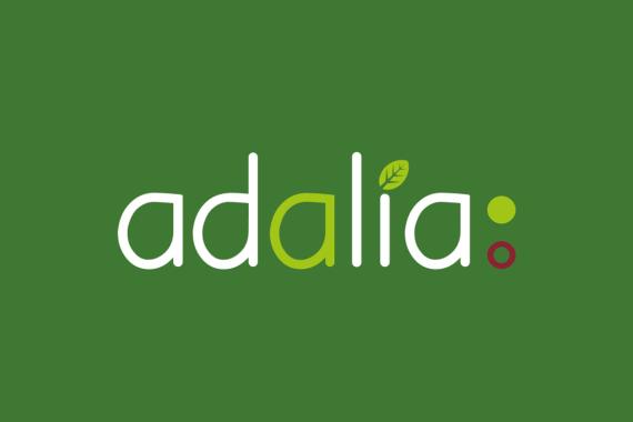Adalia logo - fond vert